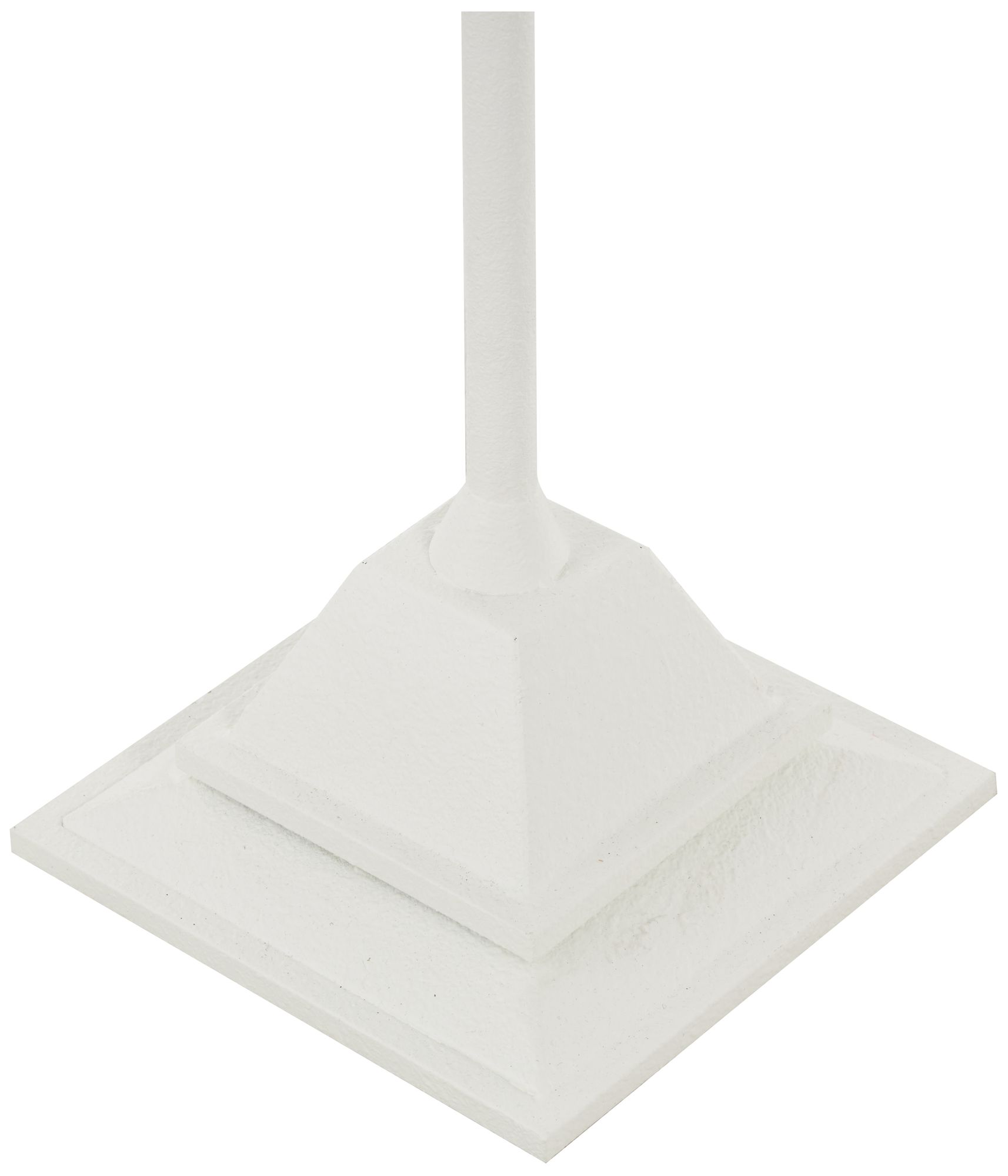 Image 3 White Metal Modern Candelabra, 16" x 16" x 52" more views