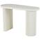 White Metal Modern Console Table, 47" x 19" x 30"