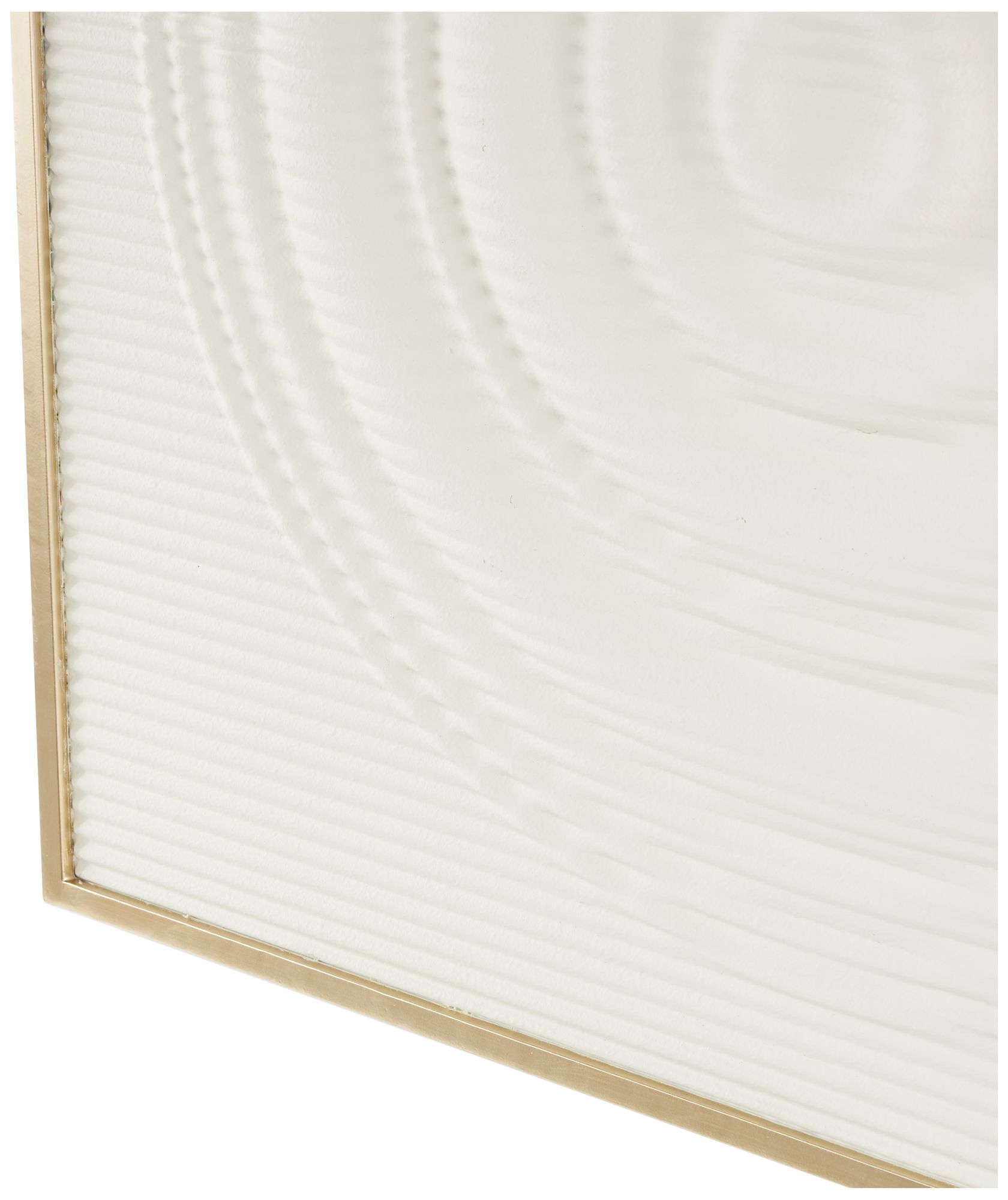 Image 3 White Metal Modern Wall Decor, 37" x 1" x 37" more views