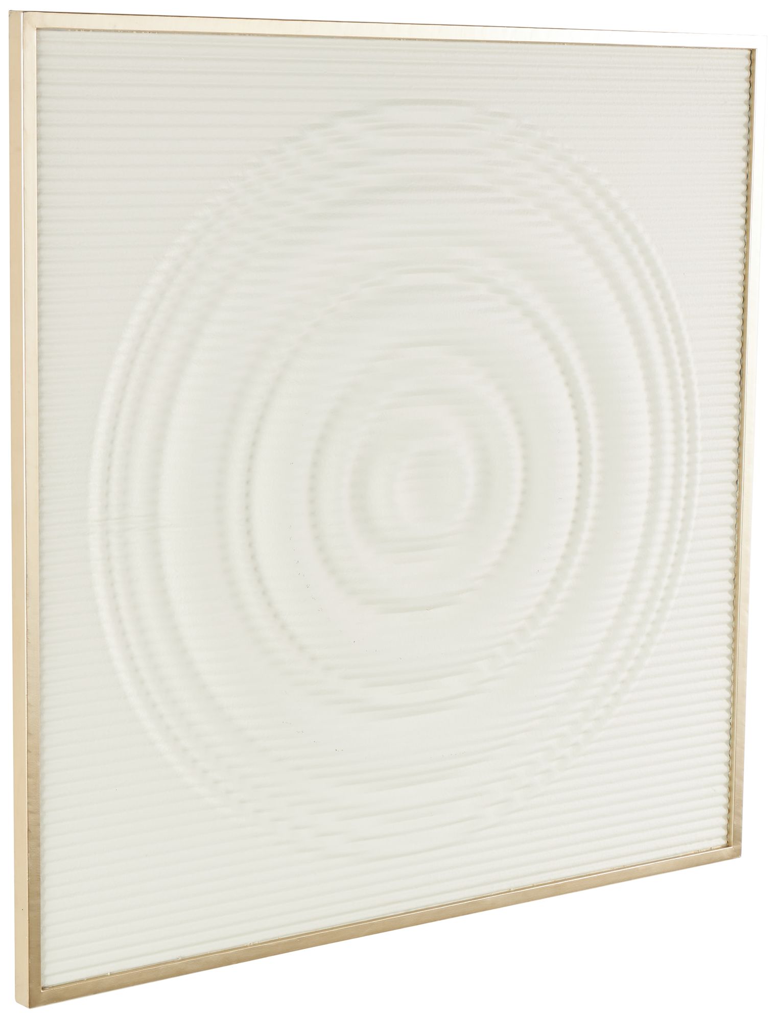 Image 6 White Metal Modern Wall Decor, 37" x 1" x 37" more views