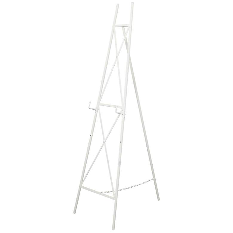 Image 1 White Metal Traditional Easel, 16" x 23" x 54"