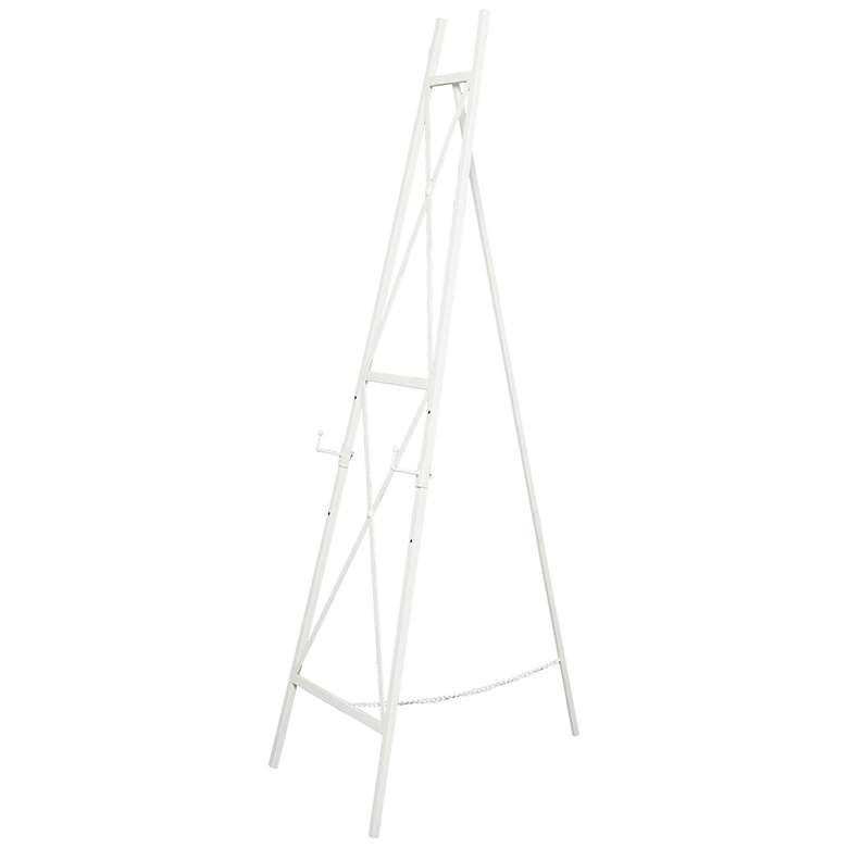 Image 1 White Metal Traditional Easel, 19" x 28" x 64"
