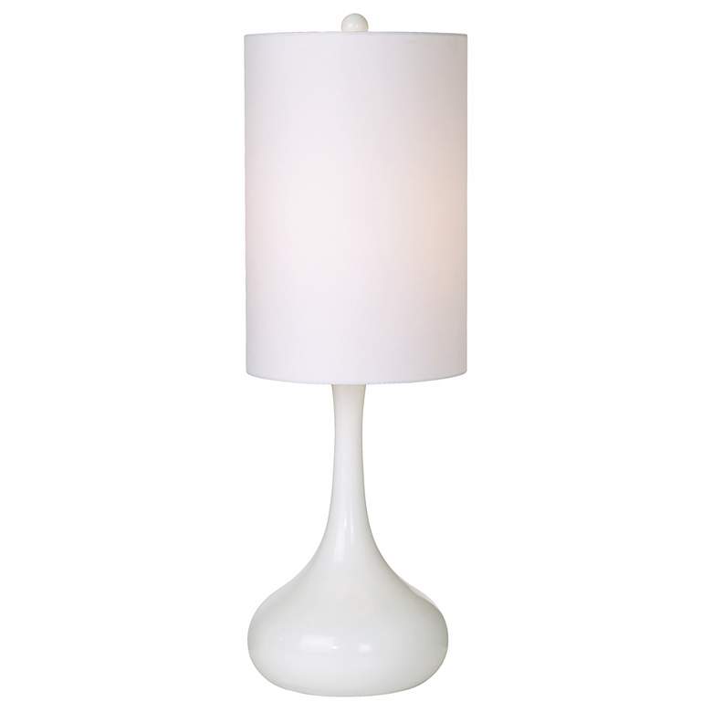 Image 1 White Moderne Droplet Table Lamp