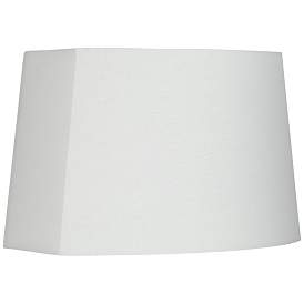 Image1 of White Modified Oval Lamp Shade 10/12.5x11/15x10 (Spider)