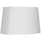White Modified Oval Lamp Shade 10/12.5x11/15x10 (Spider)