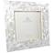 White Mother of Pearl Shell 5x5 Photo Picture Frame