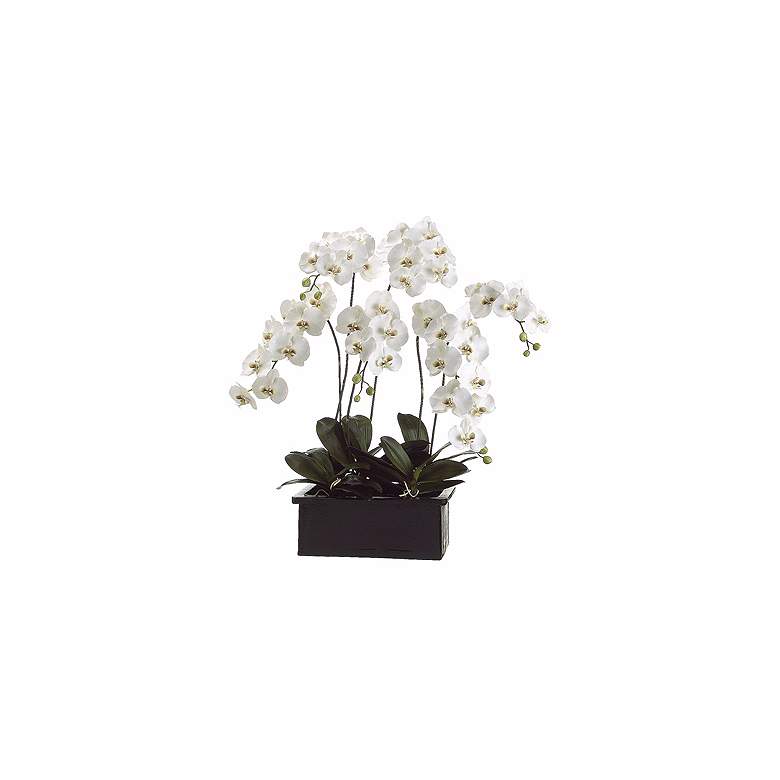 Image 1 White Orchids in Terra Cotta Pot 42 inch High Faux Flower