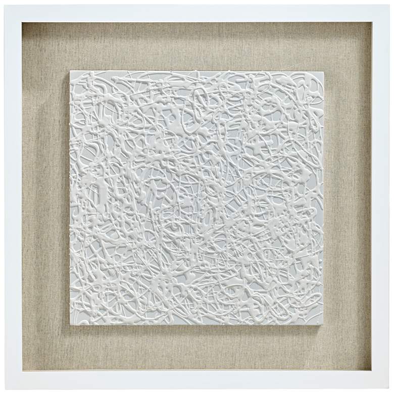 Image 5 White Out 23 3/4 inch Square Framed Wall Art Set of 2 more views