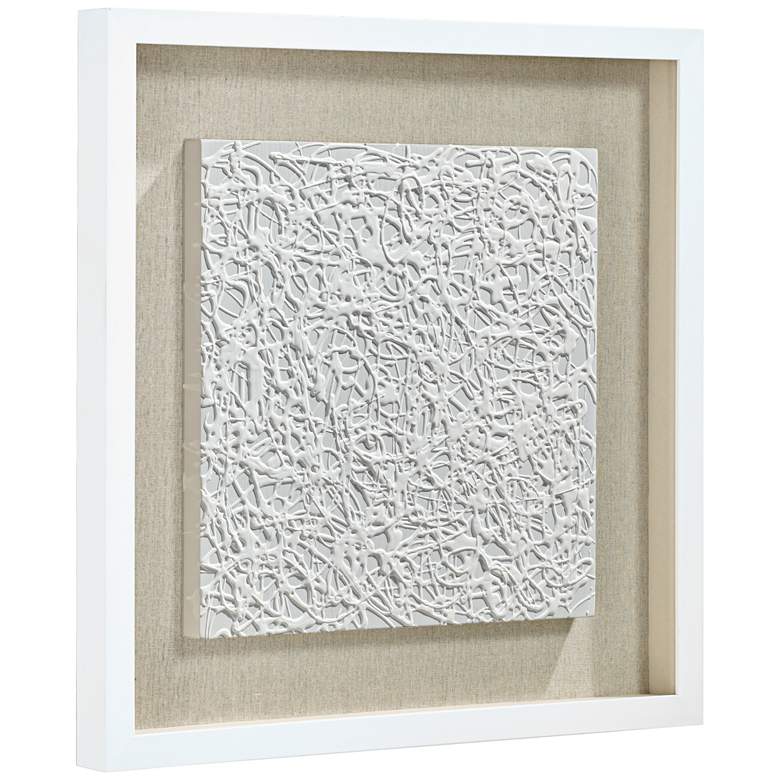 Image 7 White Out 23 3/4 inch Square Framed Wall Art Set of 2 more views