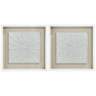 White Out 23 3/4" Square Framed Wall Art Set of 2