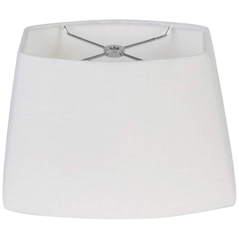 Image 1 White Oval Hardback Lamp Shade 7.5/10.5x8/13x8 (Spider)