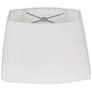 White Oval Hardback Lamp Shade 7.5/10.5x8/13x8 (Spider)