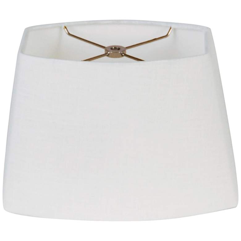 Image 1 White Oval Hardback Lamp Shade 8.5/12.5x9/15x9 (Spider)