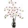 White Phalaenopsis Orchid 31"H Faux Flowers in Glass Vase