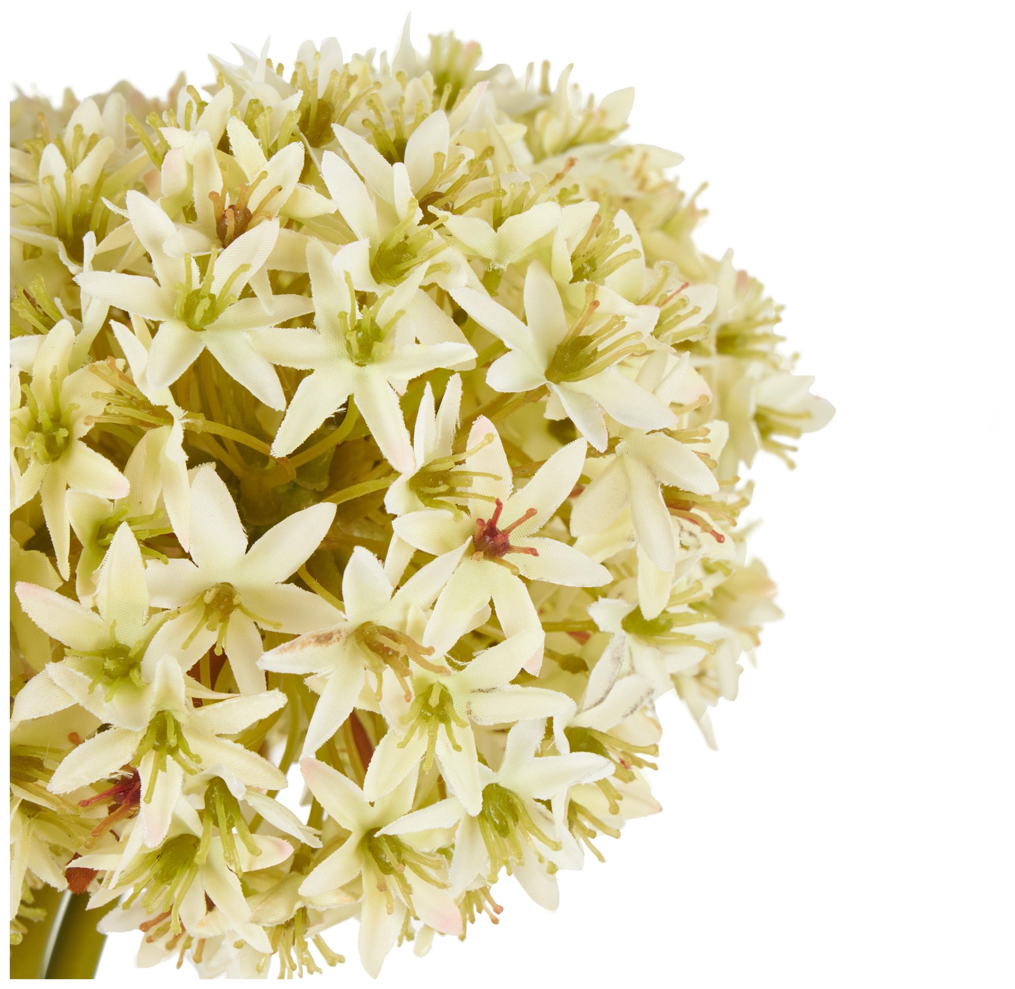 Image 2 White Plastic Traditional Artificial Flower Stem, S/8 31"H more views