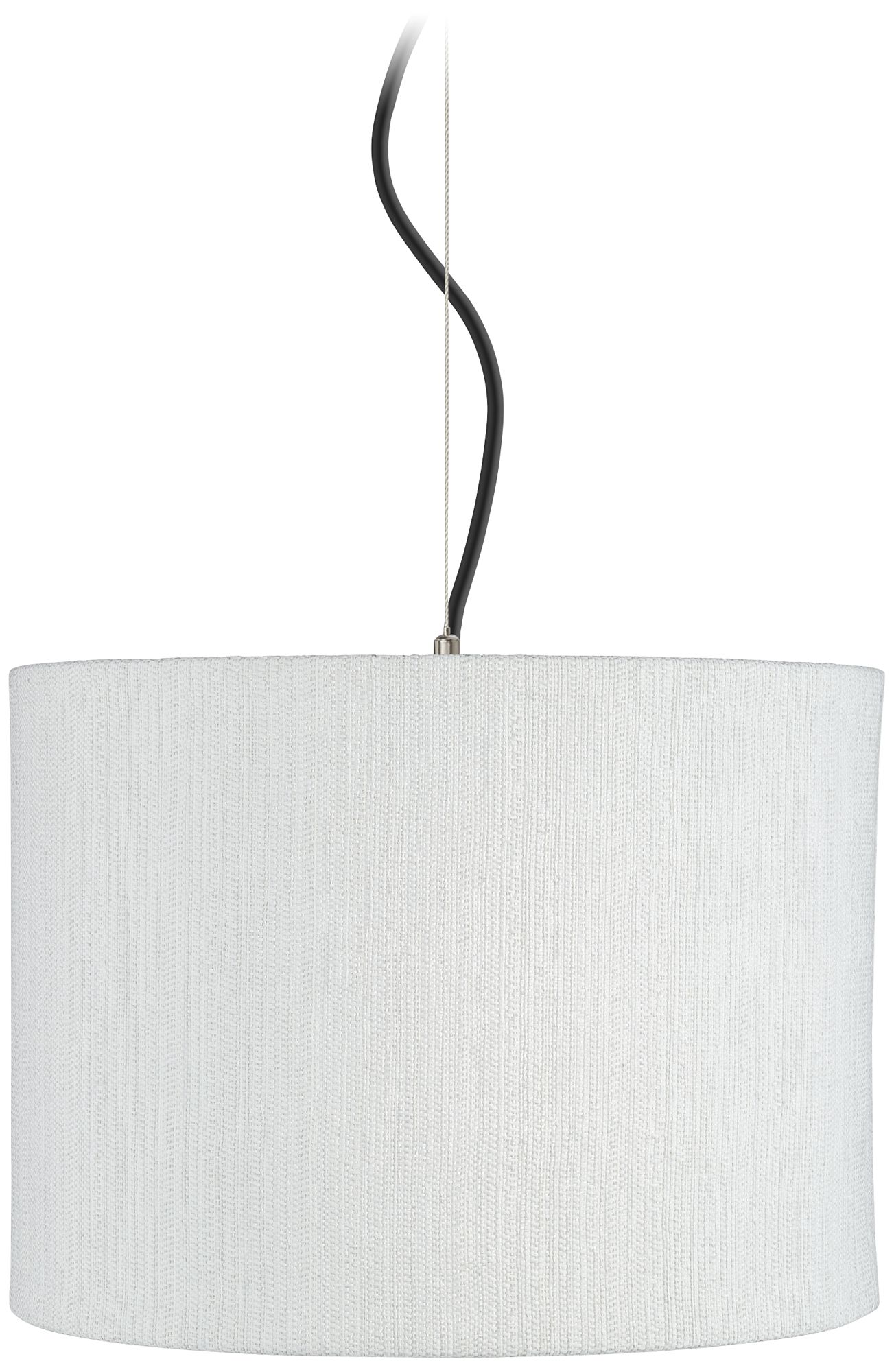 white plastic pendant light