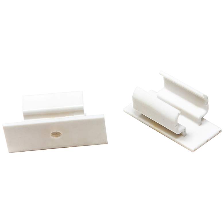 Image 1 White Polycarbonate Snap-In Brackets Set of 2