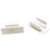 White Polycarbonate Snap-In Brackets Set of 2