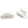 White Polycarbonate Snap-In Brackets Set of 2