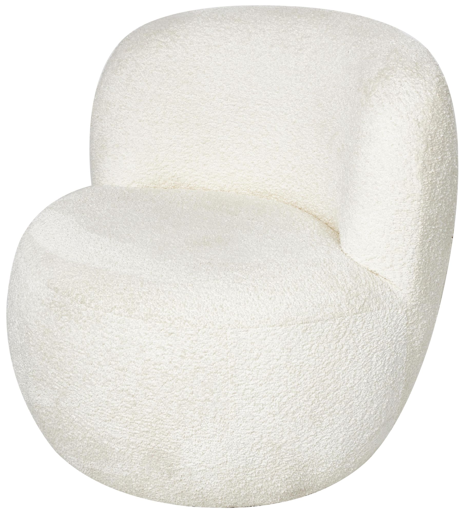 Image 2 White Polyester Modern Accent Chair, 30" x 29" x 28"