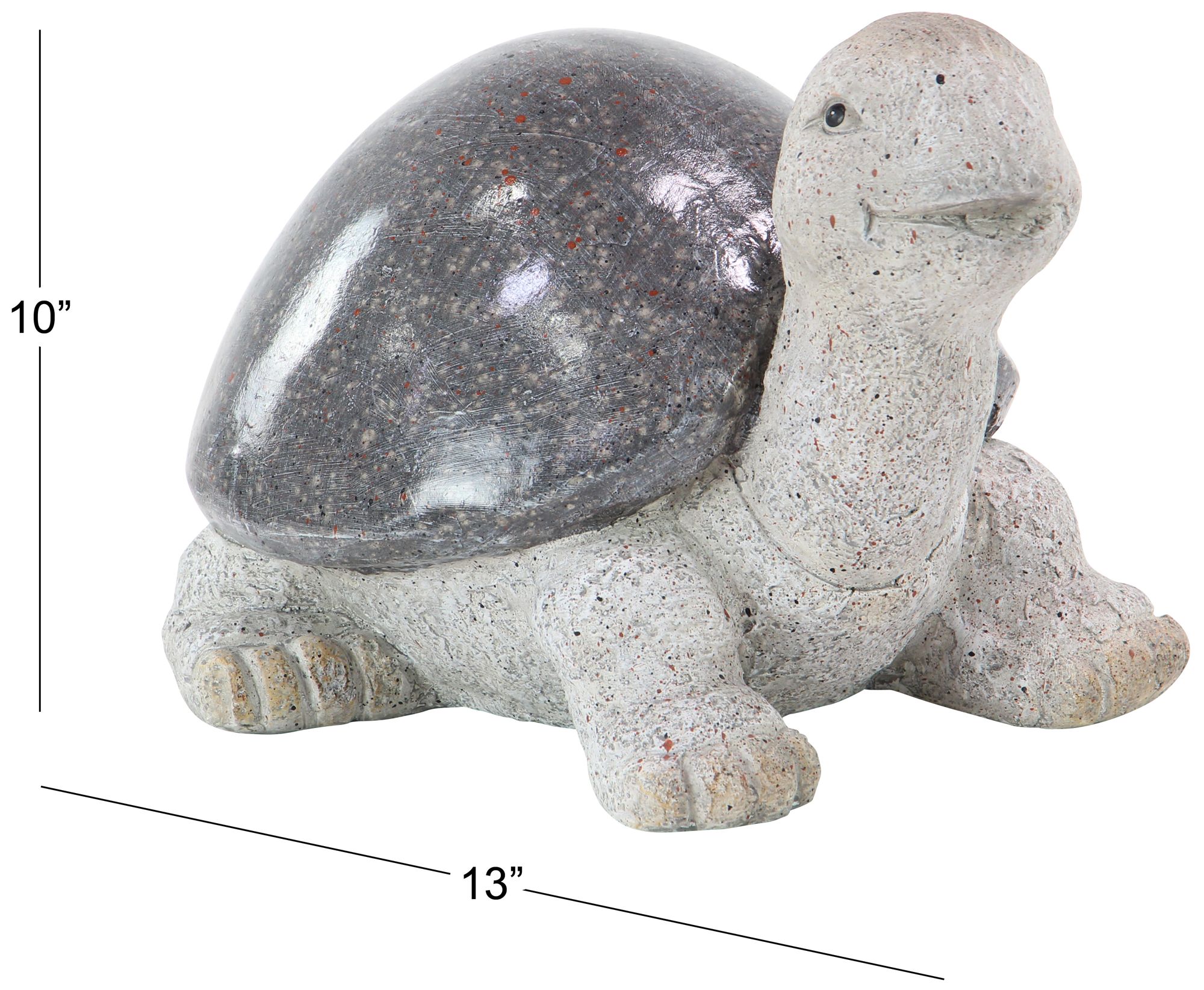 Image 7 White Polystone Country Garden Sculpture, 13" x 12" x 10" more views