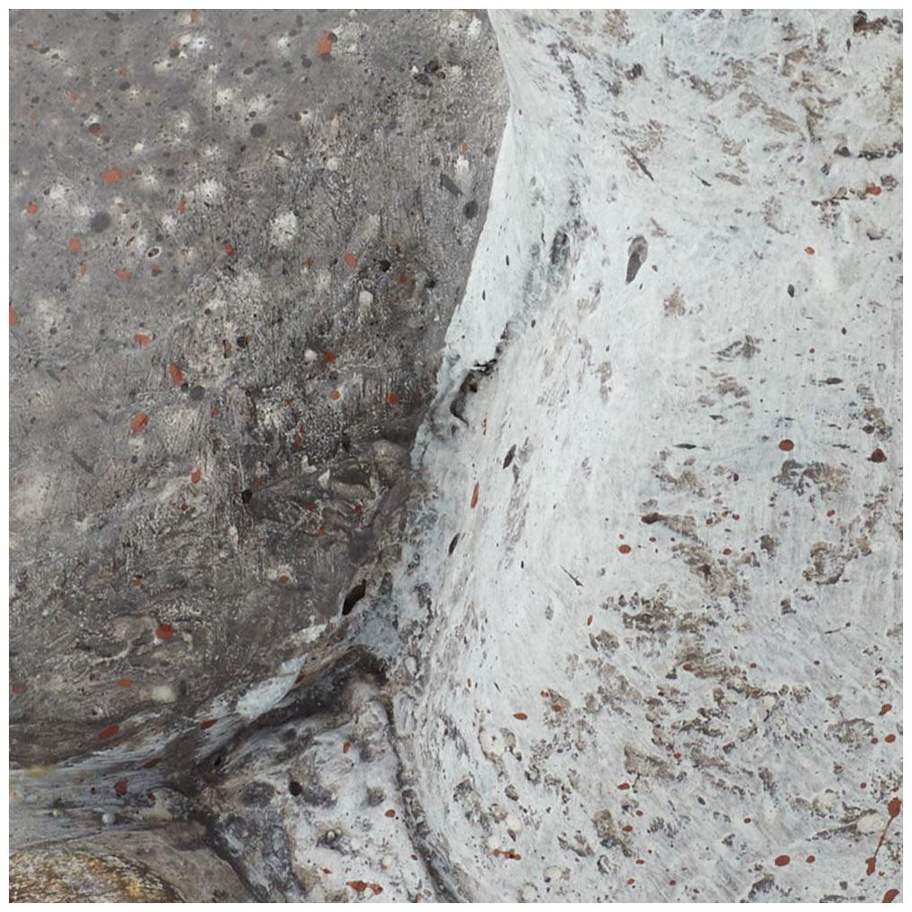 White Polystone Country Garden Sculpture, 13" x 12" x 10"