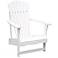 White Poplar Wood Adirondack Chair