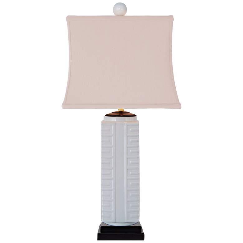 Image 1 White Porcelain Base Table Lamp