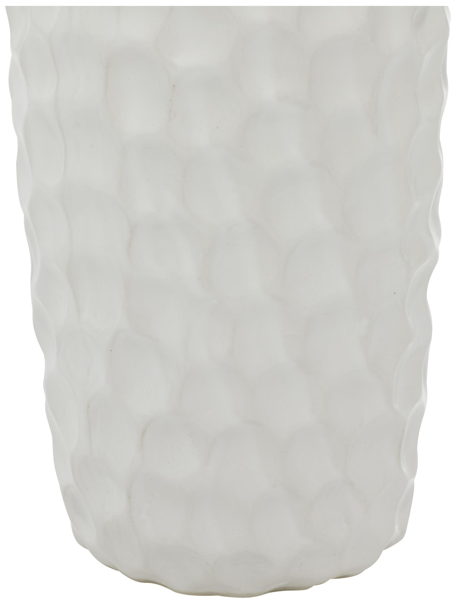 Image 2 White Porcelain Ceramic Contemporary Vase, 5" x 5" x 9" more views