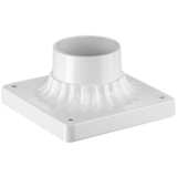 White Post Mount Adapter