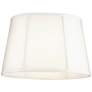 White Racetrack Oval Lamp Shade 9/12x12/15x10 (Spider)