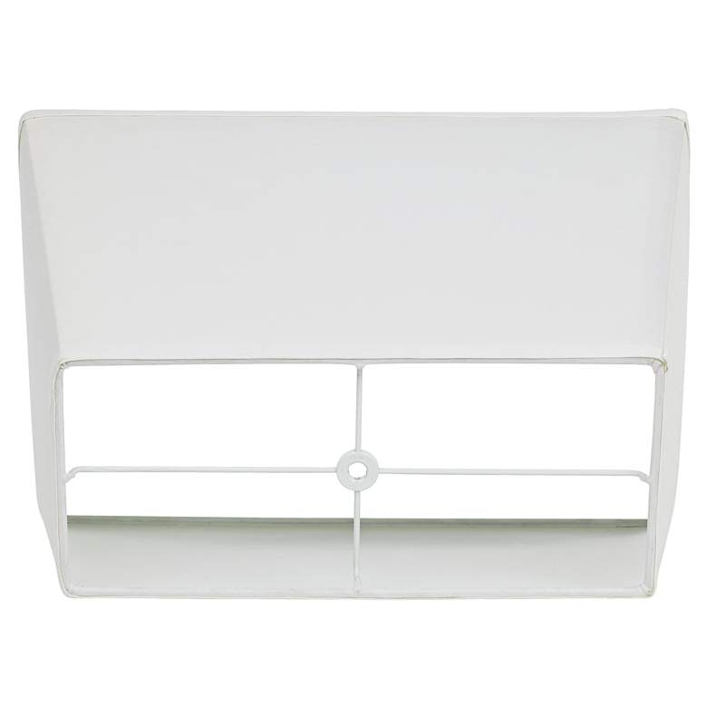 Image 5 White Rectangular Shade 14/6x18/12x12 (Spider) more views