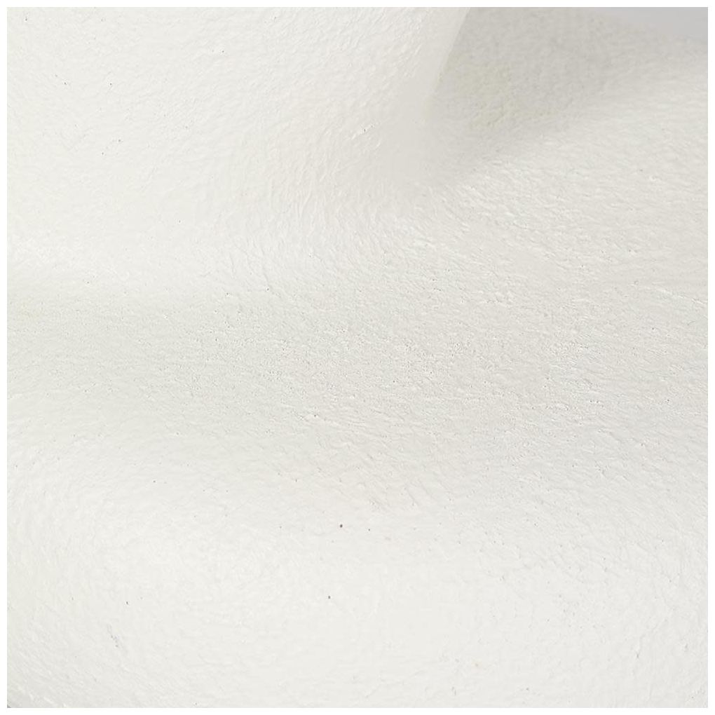 White Resin Contemporary Sculpture, 11" x 5" x 18"