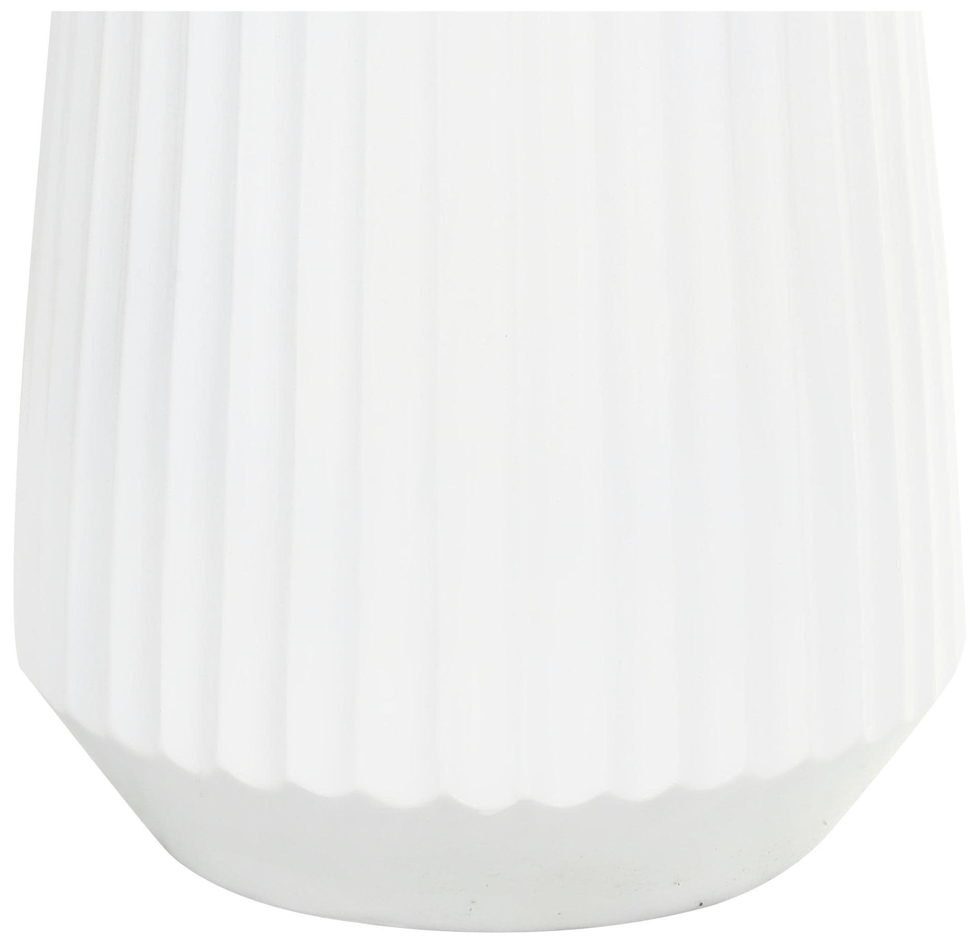 Image 3 White Resin Modern Vase, 16" x 16" x 24" more views