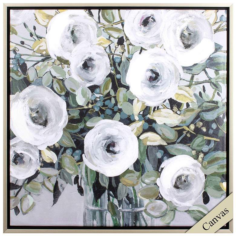 Image 1 White Rose Parade 30"W x 30"H Canvas