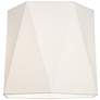 White Sandstone Linen Hexagon Lamp Shade 11x13x11 (Spider)