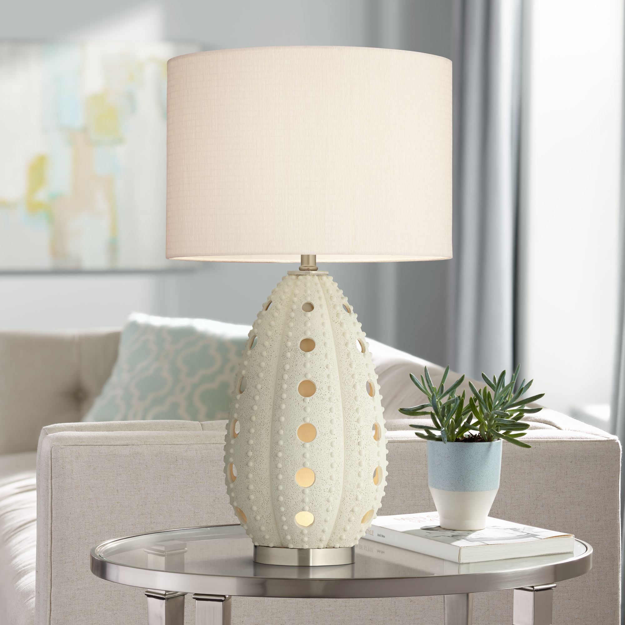 urchin ball table lamp