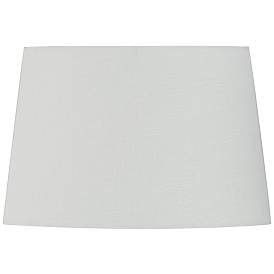 Image3 of White Set of 2 Oval Lamp Shades 10/12.5x11/15x10 (Spider) more views