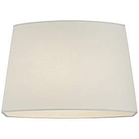 Image4 of White Set of 2 Oval Lamp Shades 10/12.5x11/15x10 (Spider) more views