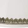 White Shade with Gold Lace Trim 9x18x13 (Spider)