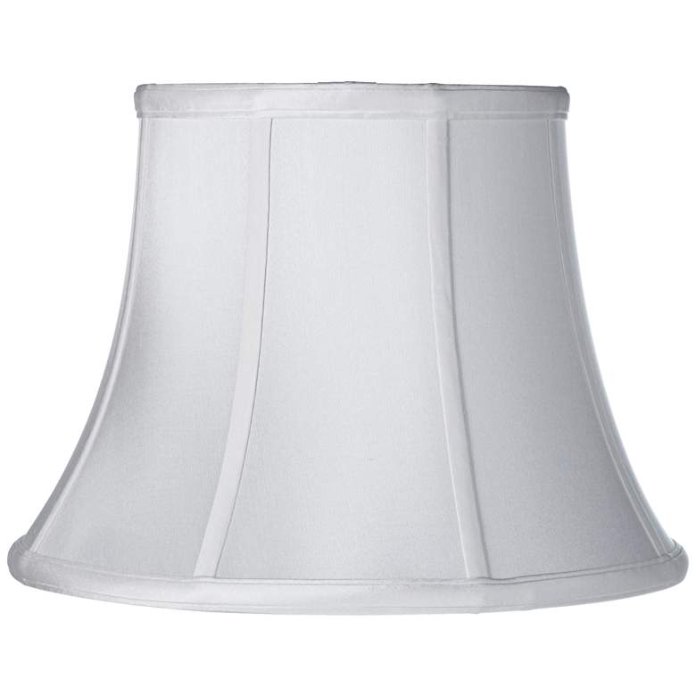 Image 1 White Silk Modified Bell Shade 10.5x17x12.5 (Spider)