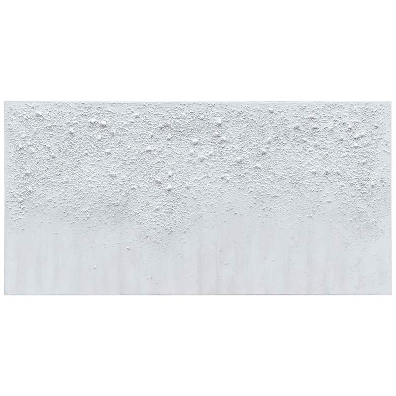 Image 3 White Snow A 48 inch Wide Textured Metallic Canvas Wall Art