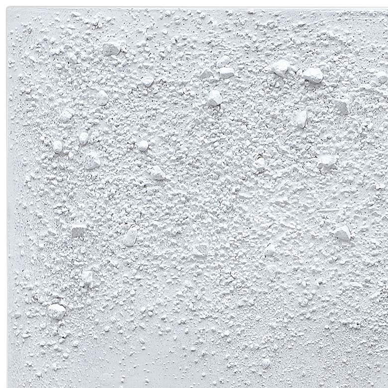 Image 4 White Snow A 48 inch Wide Textured Metallic Canvas Wall Art more views