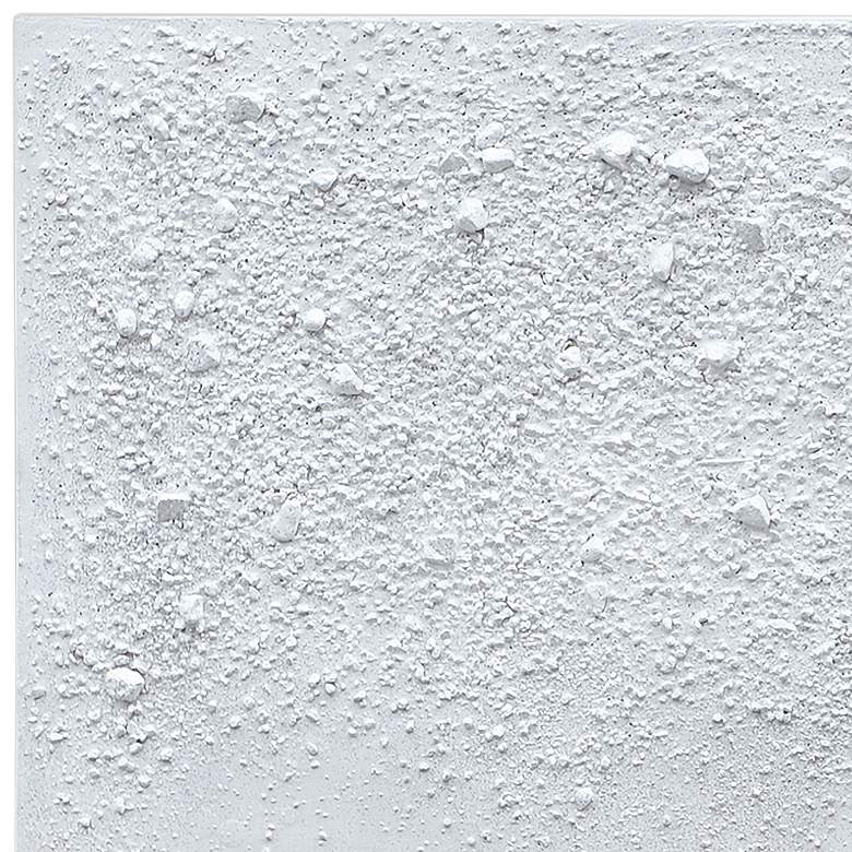 Image 4 White Snow A 48" Wide Textured Metallic Canvas Wall Art more views