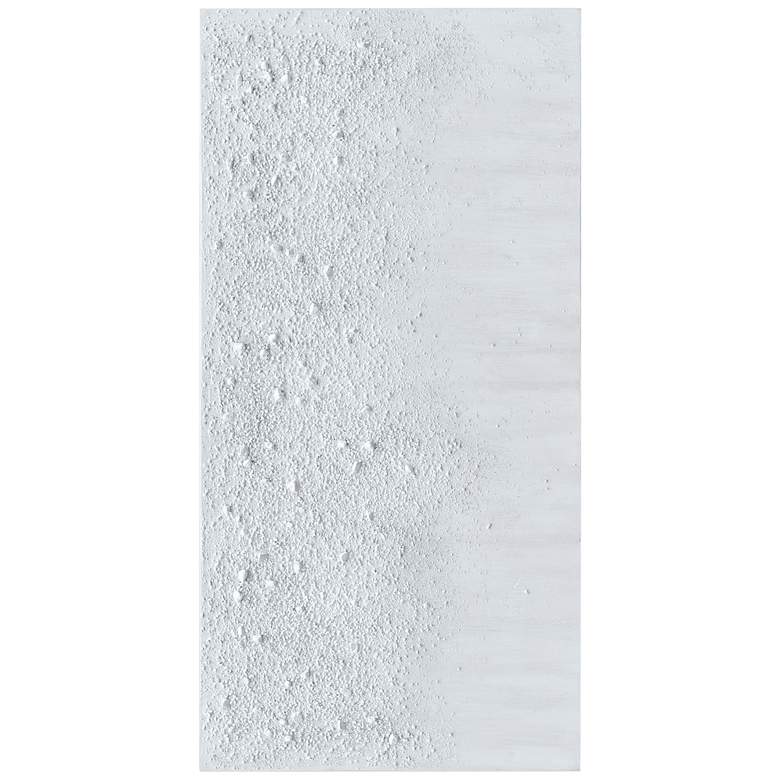 Image 7 White Snow A 48 inch Wide Textured Metallic Canvas Wall Art more views
