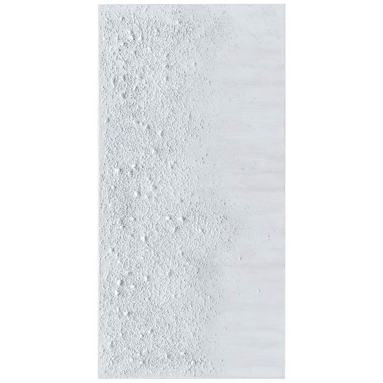 Image 7 White Snow A 48" Wide Textured Metallic Canvas Wall Art more views
