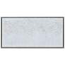 White Snow B 48"W Textured Metallic Framed Canvas Wall Art in scene