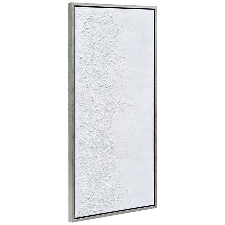 Image 5 White Snow B 48"W Textured Metallic Framed Canvas Wall Art more views