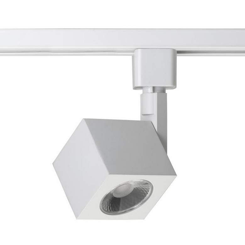 Image 1 White Square 12 Watt LED Track Head for Halo System