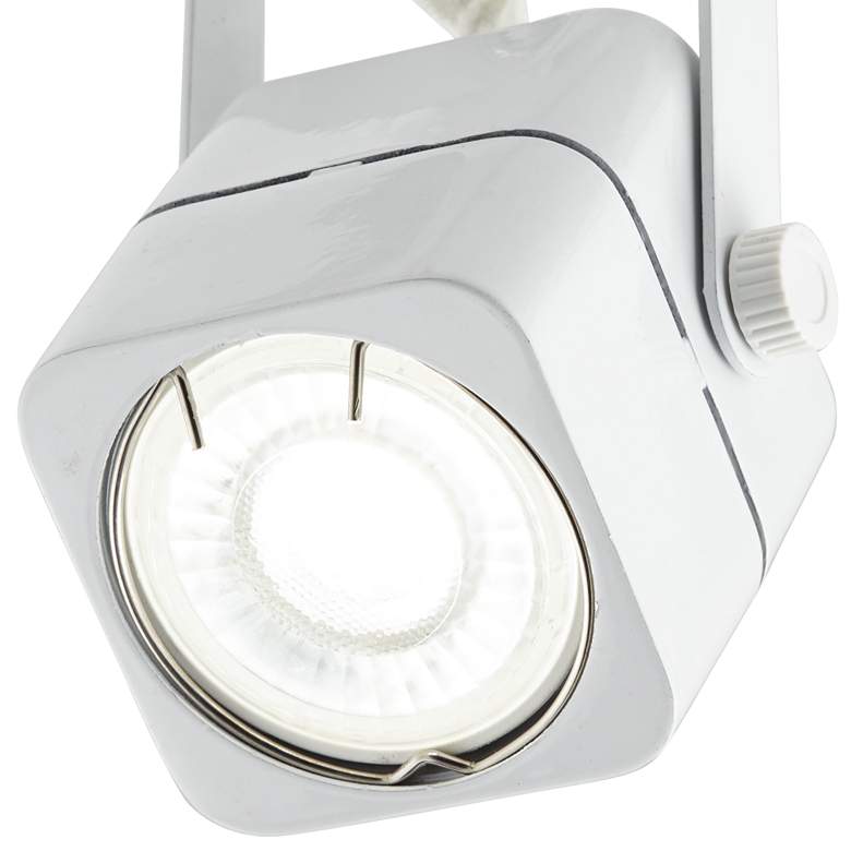Image 2 White Square 6.5 Watt LED Bullet Head for Halo Track System more views